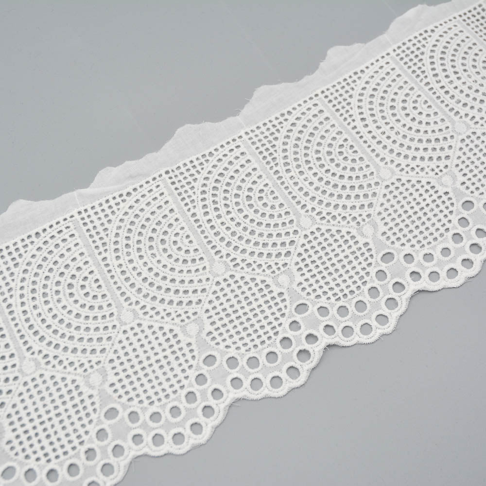 Half Circle Cutwork Cotton Trim