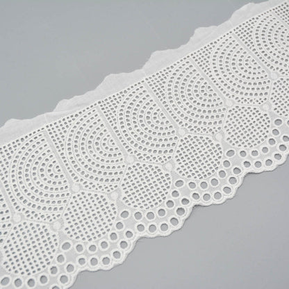 Half Circle Cutwork Cotton Trim