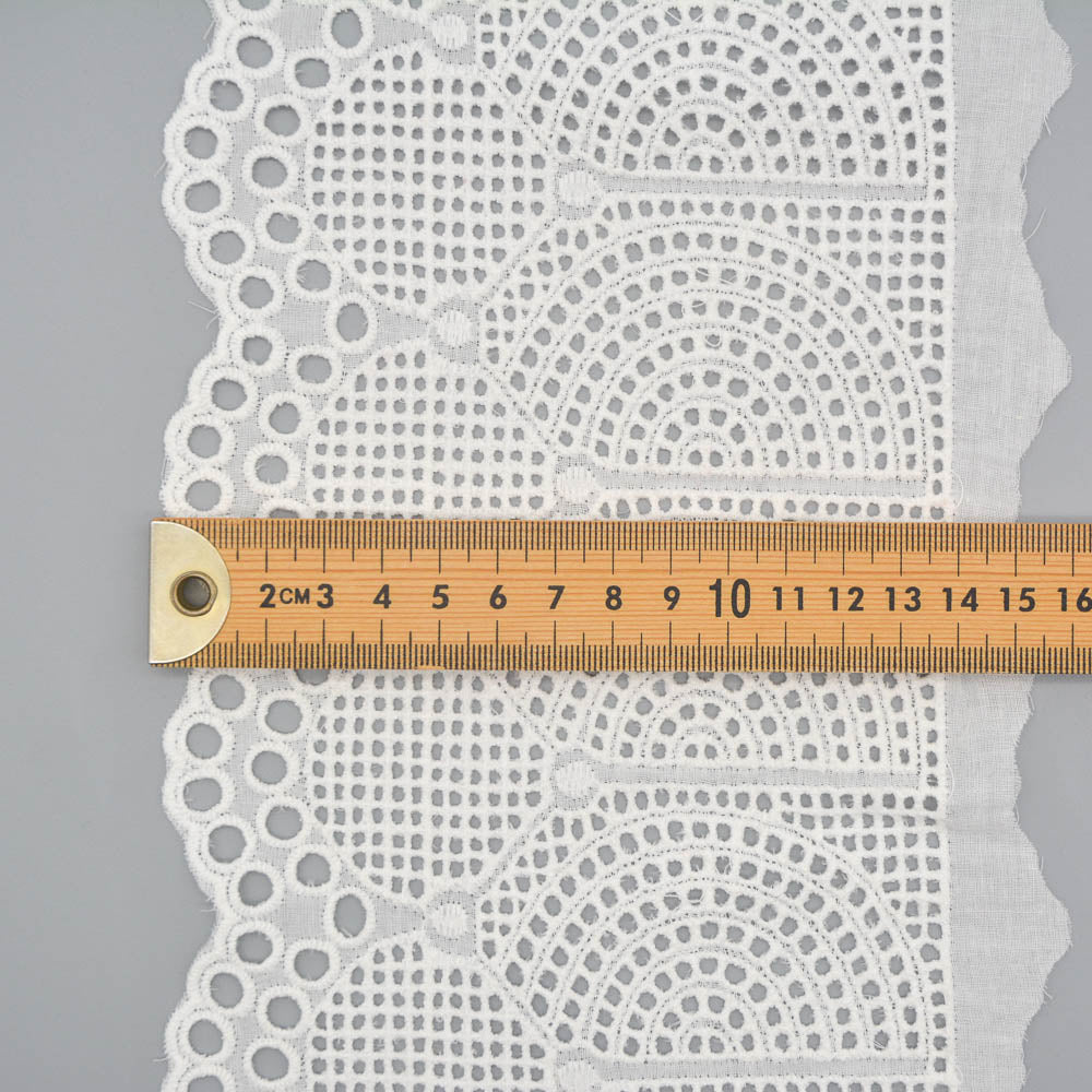 Half Circle Cutwork Cotton Trim