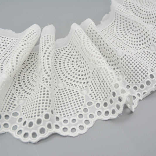 Half Circle Cutwork Cotton Trim