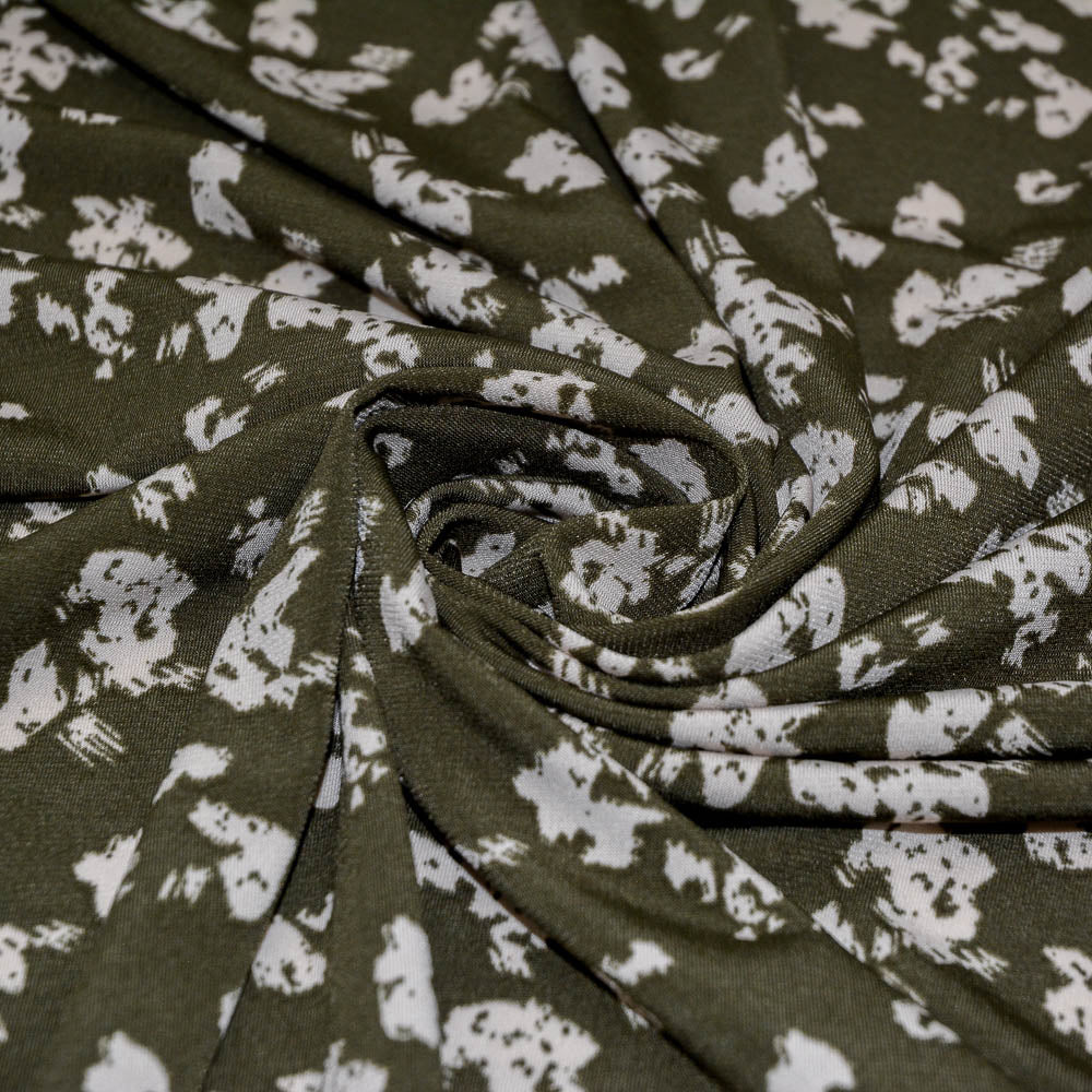 Growl Print Polyester Jersey Knit