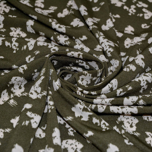 Growl Print Polyester Jersey Knit