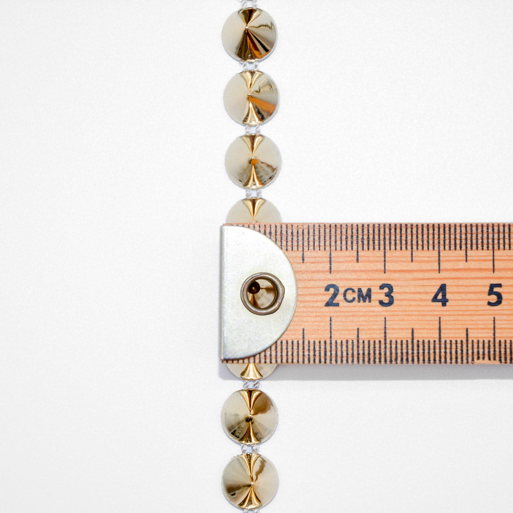 Gold Round Stud Trim