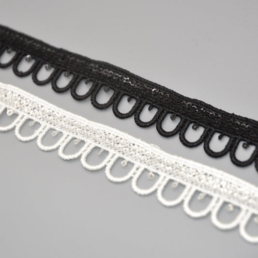 Shine Loopy Lace Sequin Trim