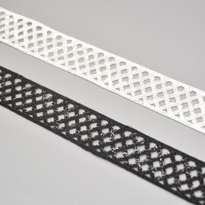 Shine Grid Lace Sequin Trim
