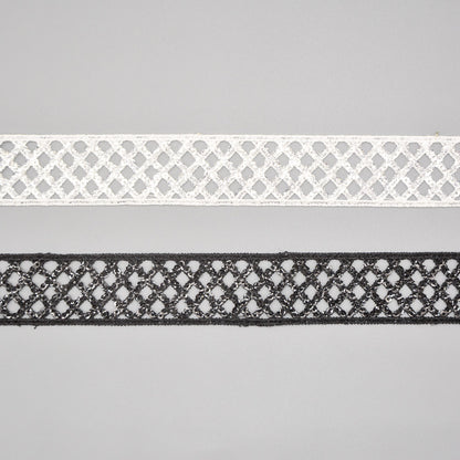 Shine Grid Lace Sequin Trim