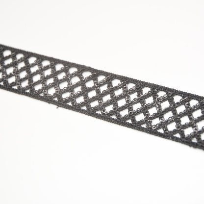Shine Grid Lace Sequin Trim