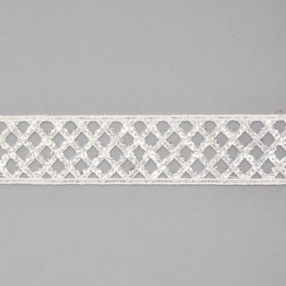 Shine Grid Lace Sequin Trim
