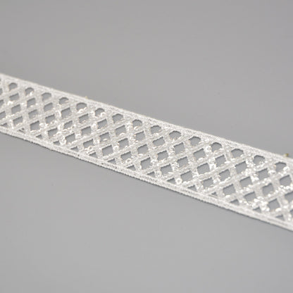 Shine Grid Lace Sequin Trim