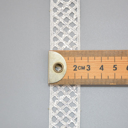 Shine Grid Lace Sequin Trim