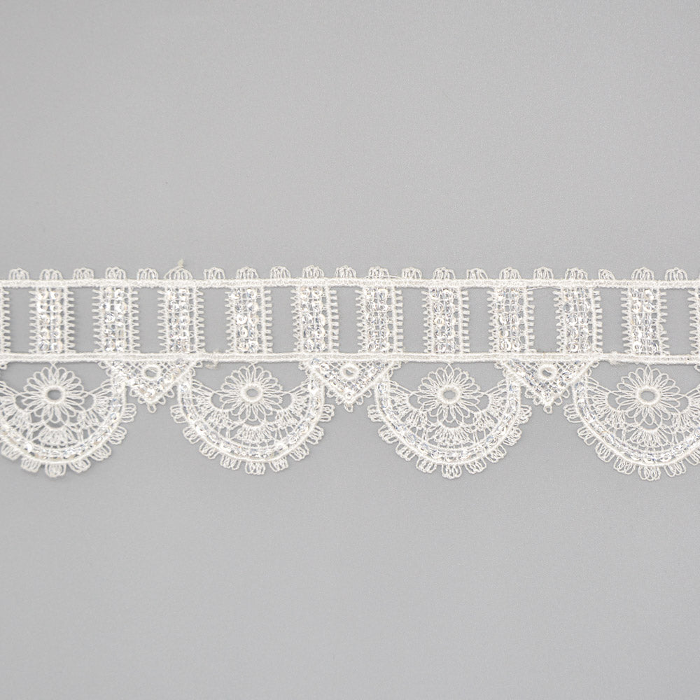 Shine Scallop Lace Sequin Trim