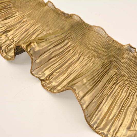 Frillneck Foil Pleated Chiffon Trim