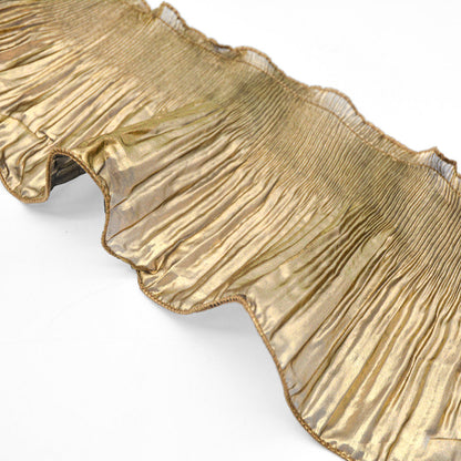 Frillneck Foil Pleated Chiffon Trim