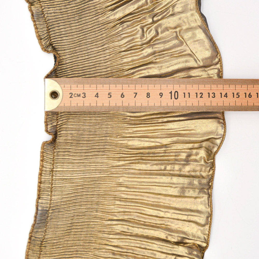 Frillneck Foil Pleated Chiffon Trim