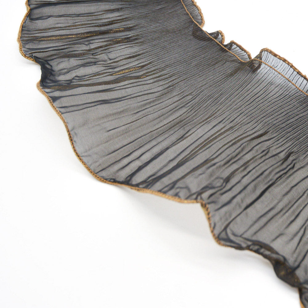 Frillneck Foil Pleated Chiffon Trim