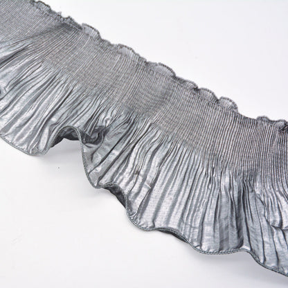 Frillneck Foil Pleated Chiffon Trim