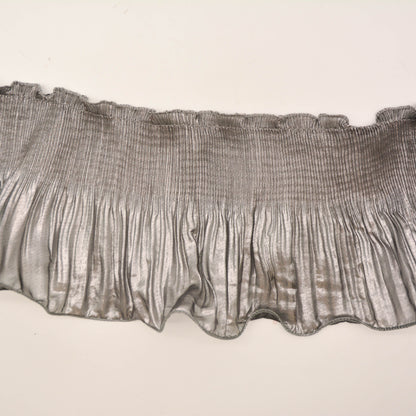 Frillneck Foil Pleated Chiffon Trim