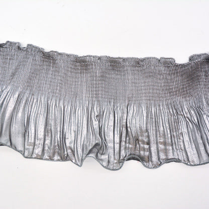 Frillneck Foil Pleated Chiffon Trim