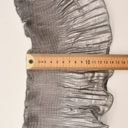 Frillneck Foil Pleated Chiffon Trim