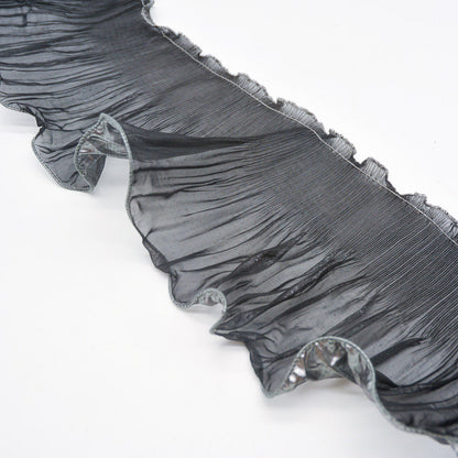 Frillneck Foil Pleated Chiffon Trim