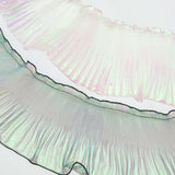 Frilly Lurex Pleated Chiffon Trim