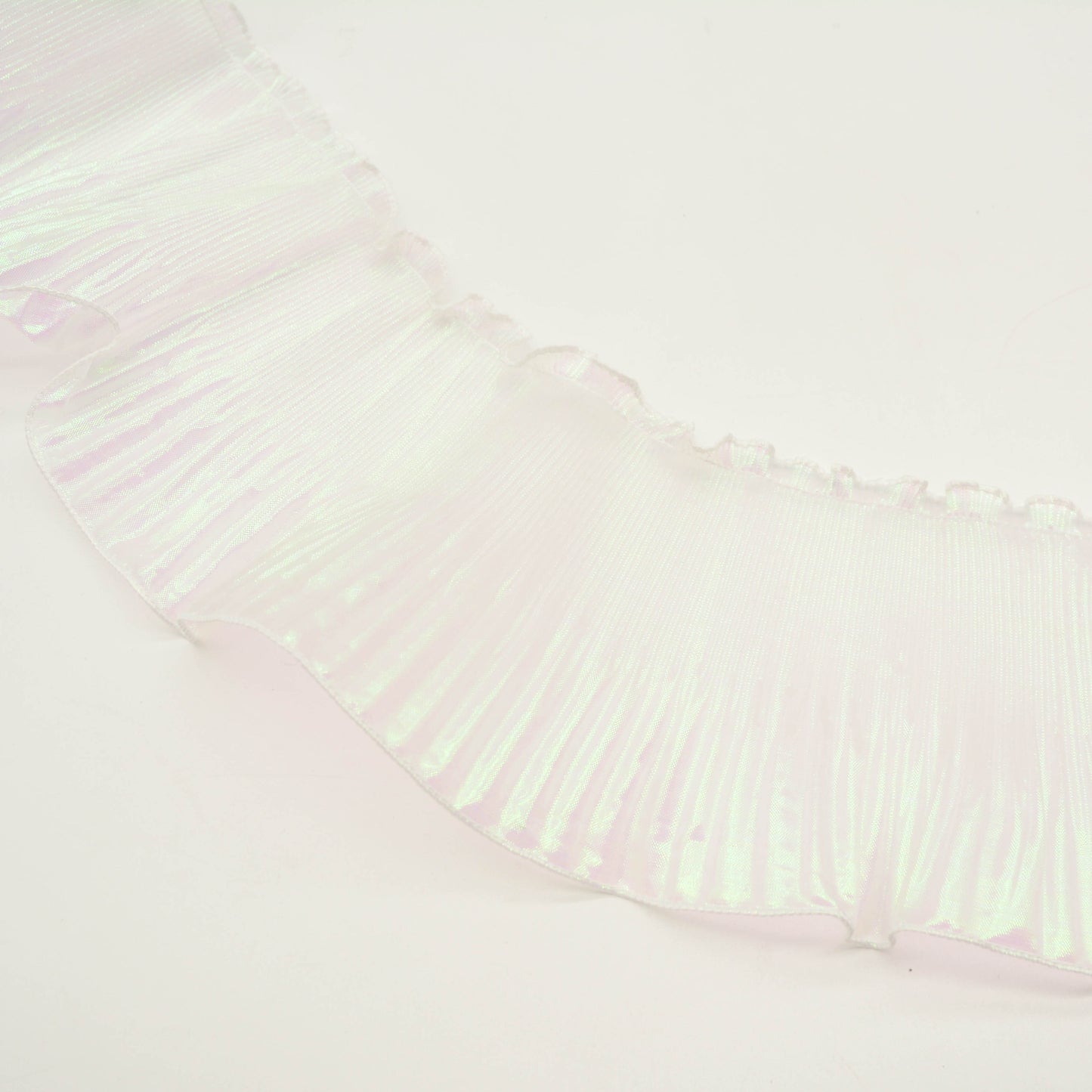 Frilly Lurex Pleated Chiffon Trim