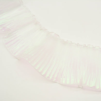 Frilly Lurex Pleated Chiffon Trim
