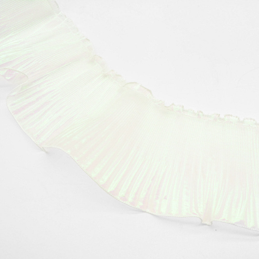 Frilly Lurex Pleated Chiffon Trim