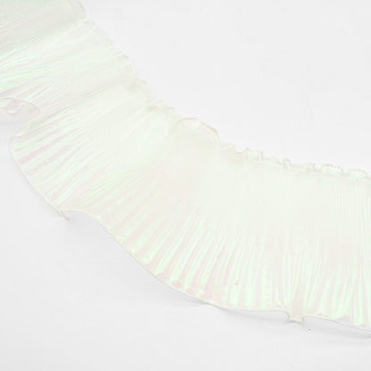 Frilly Lurex Pleated Chiffon Trim
