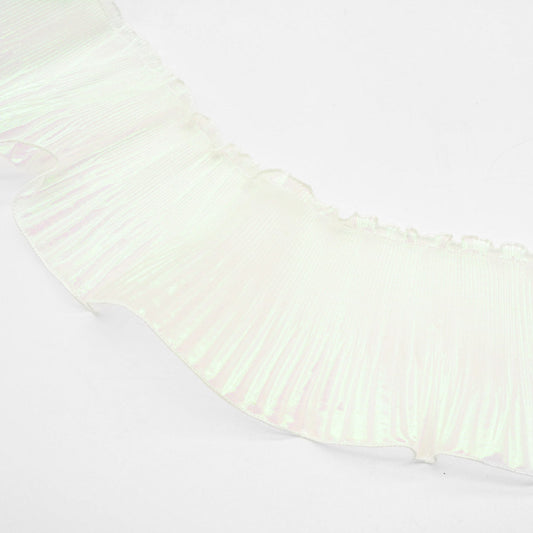 Frilly Lurex Pleated Chiffon Trim