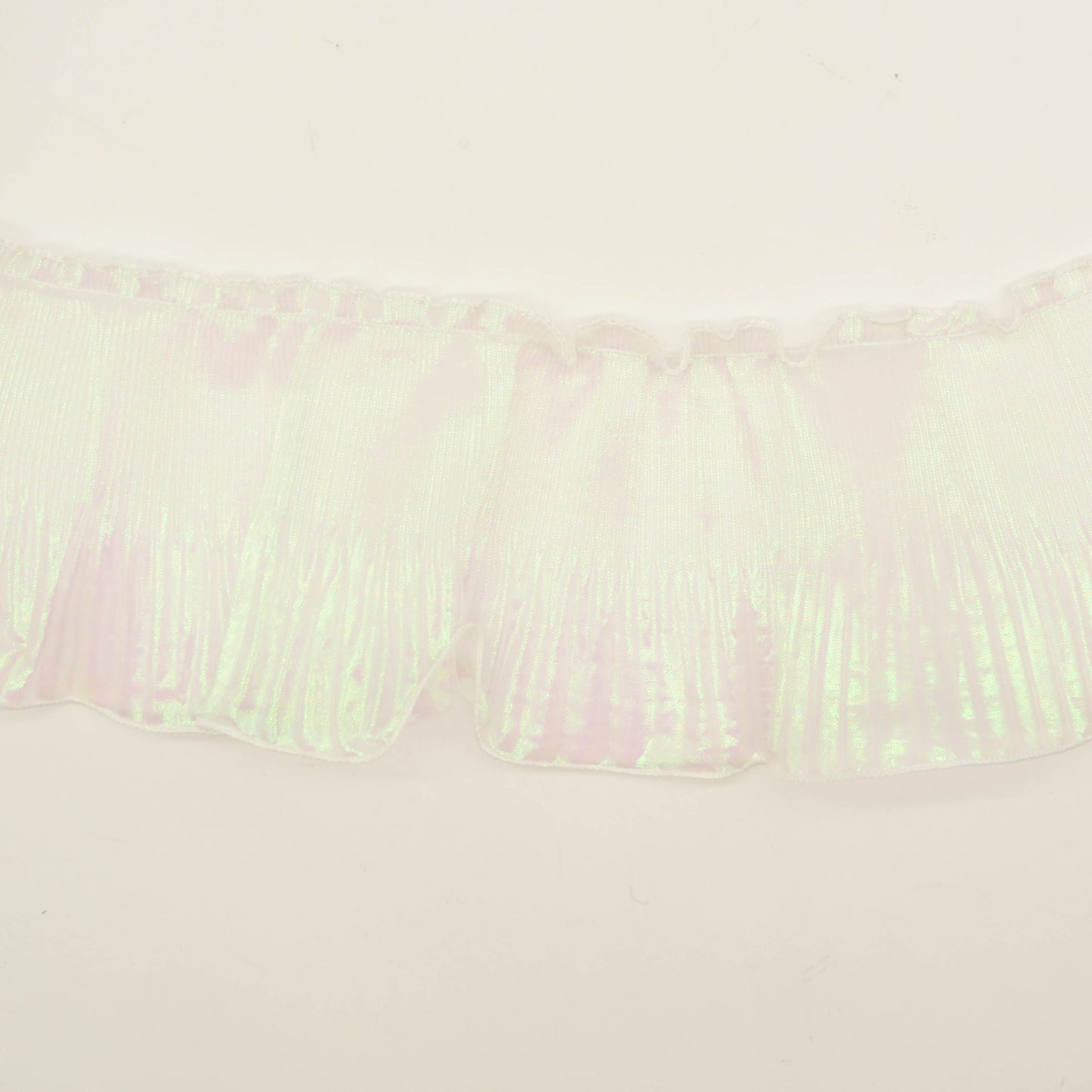 Frilly Lurex Pleated Chiffon Trim