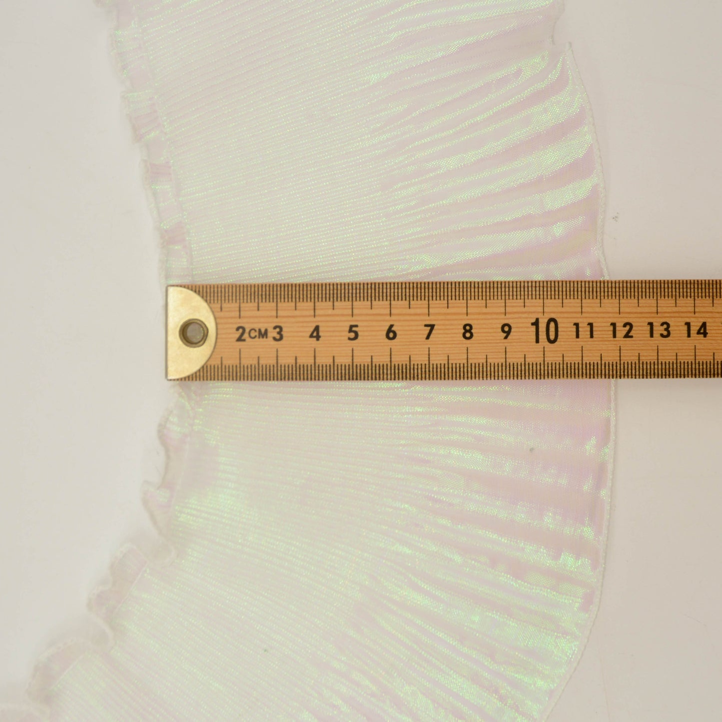 Frilly Lurex Pleated Chiffon Trim