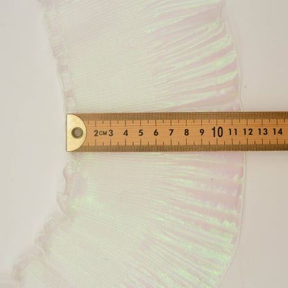 Frilly Lurex Pleated Chiffon Trim