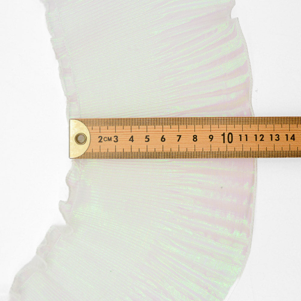Frilly Lurex Pleated Chiffon Trim