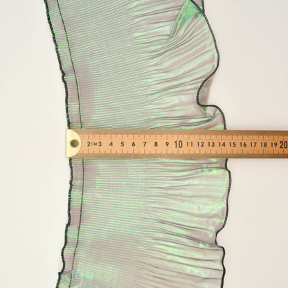 Frilly Lurex Pleated Chiffon Trim