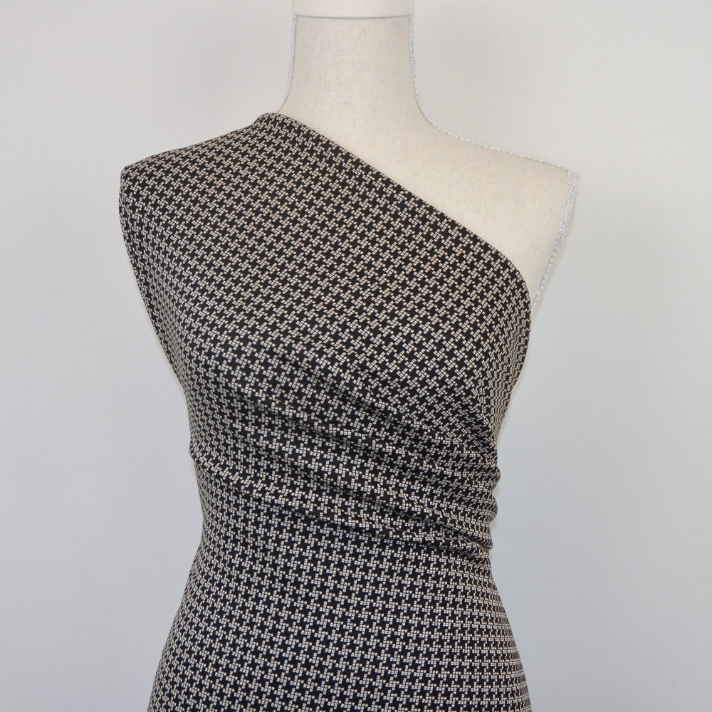 Icecap Jacquard Ponte Knit