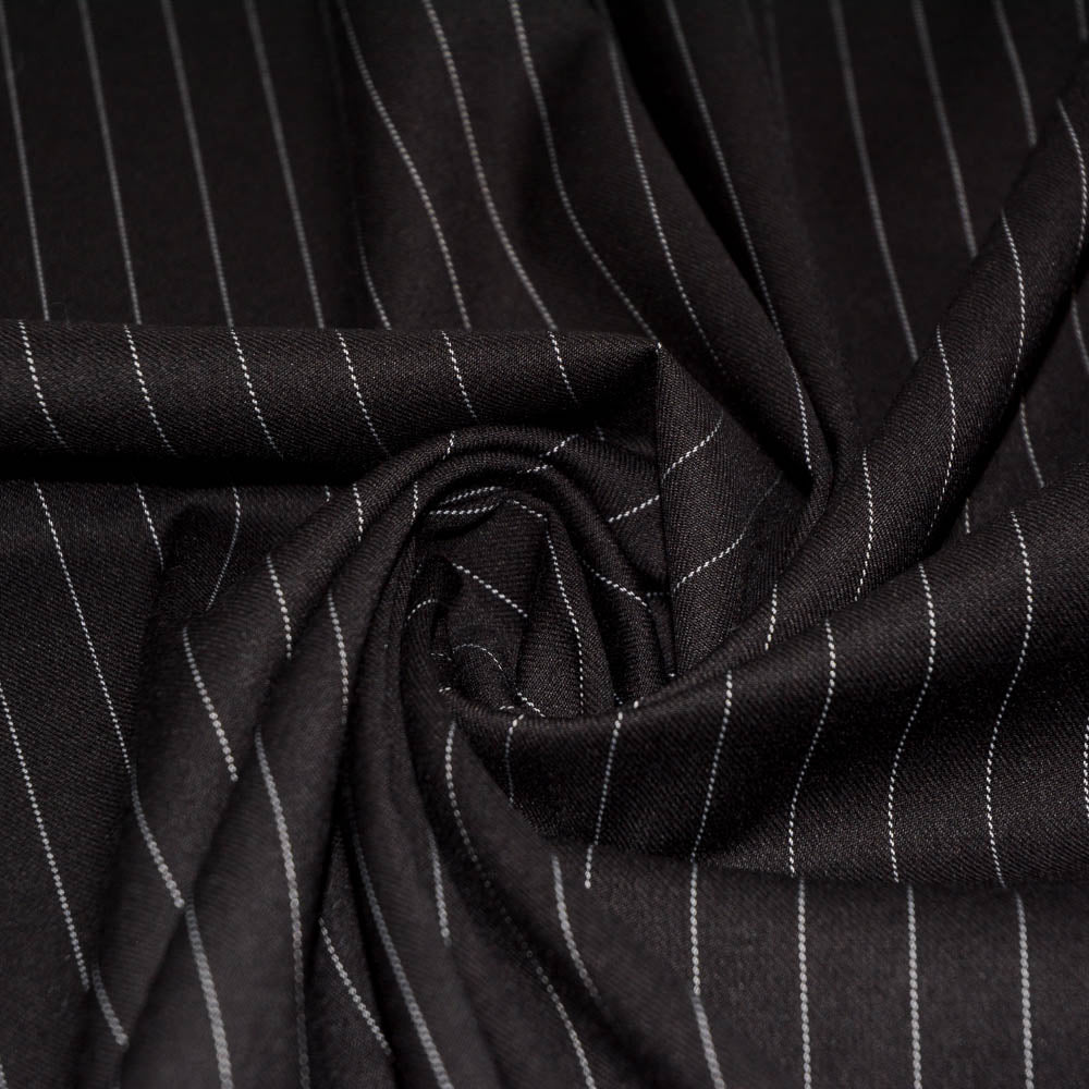 Max Pinstripe Rayon Blend Woven