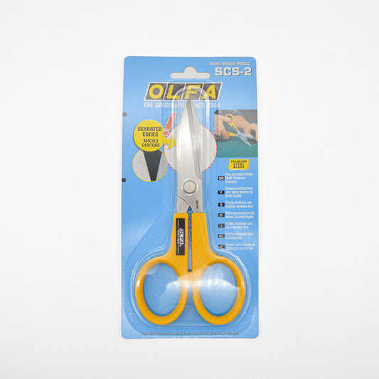 OLFA 7-Inch Serrated-Edge Stainless Steel Scissors