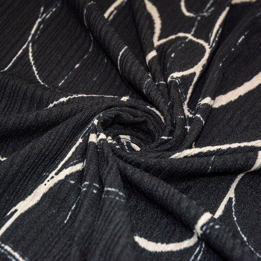 Softly Curious Print Textured Knit