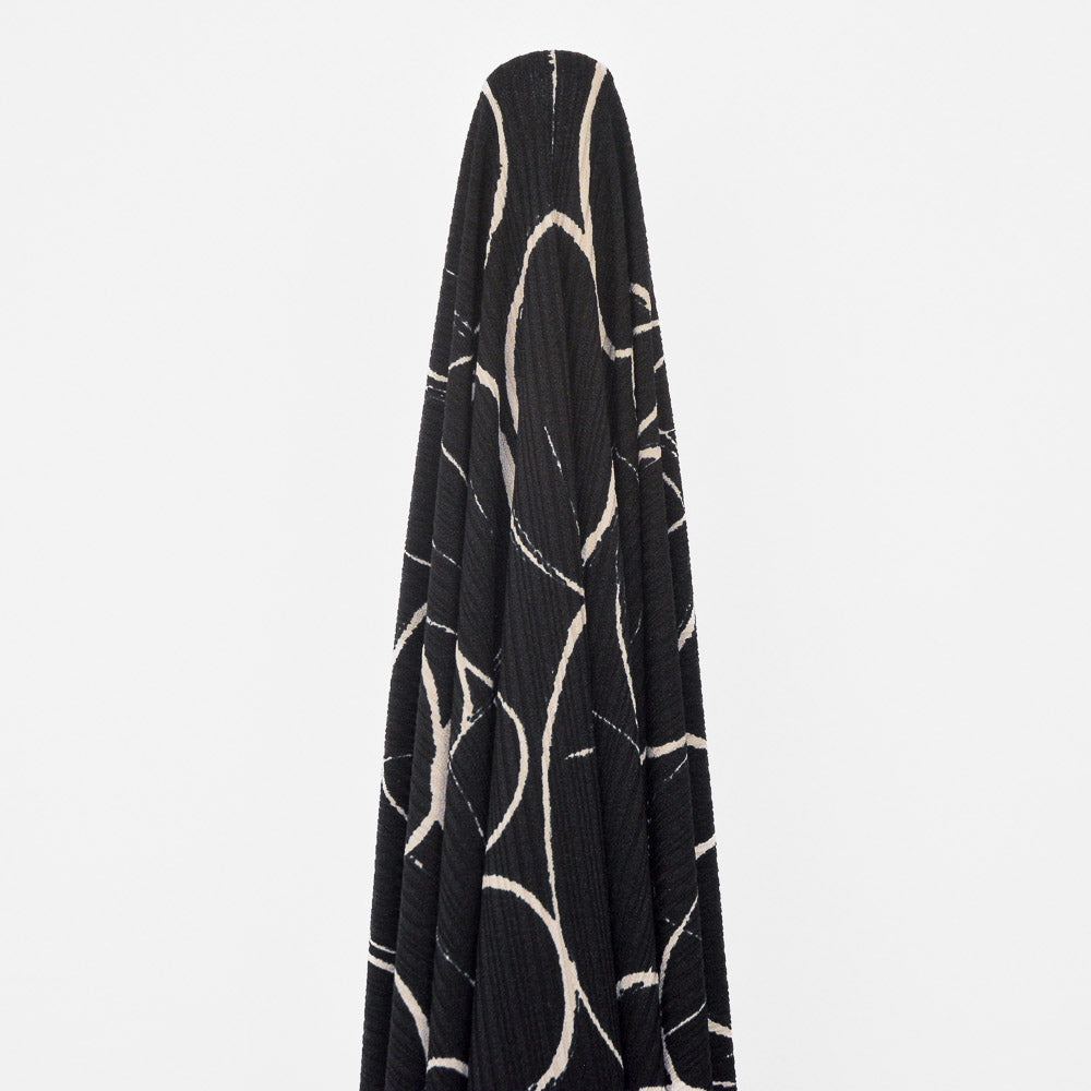 Softly Curious Print Textured Knit