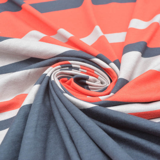 Viscose Stripe Jersey Knit
