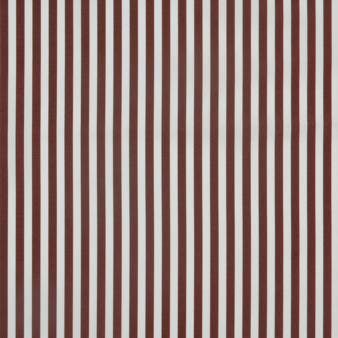 Coffee Striped Cotton Woven