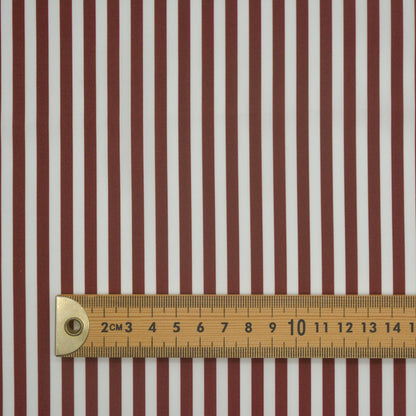 Coffee Striped Cotton Woven
