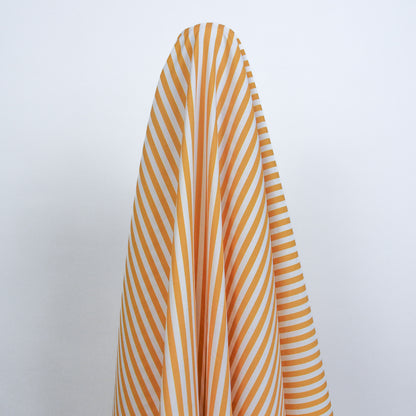 Coffee Striped Cotton Woven