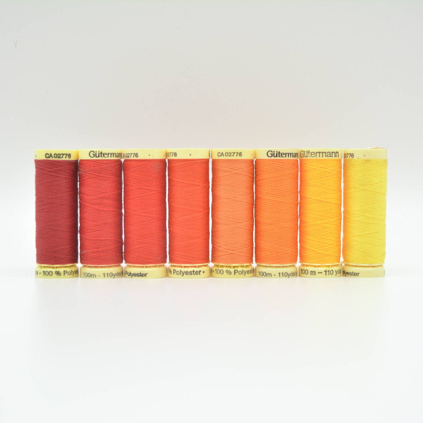 Gütermann 100m Sew All Thread - Yellow, Orange & Red