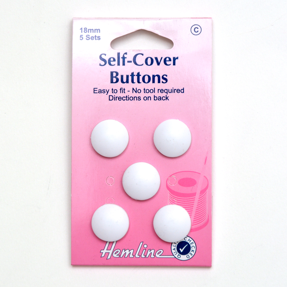 Nylon 19mm Hemline Self Cover Buttons 