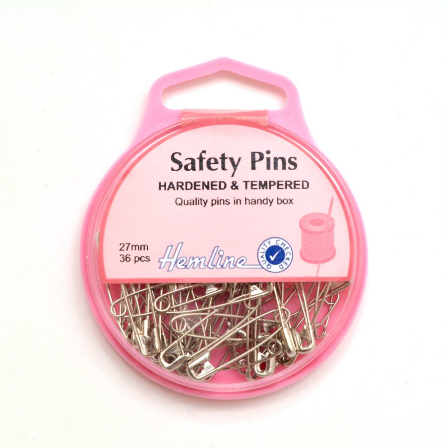 Safety Pins – Nickle – 27mm – Darn Cheap Fabrics