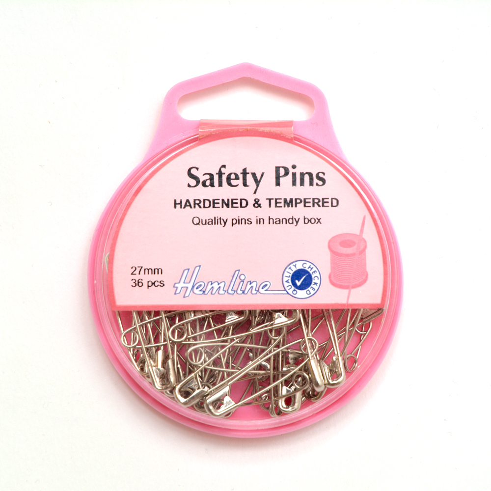 Safety Pins Nickle 27mm Darn Cheap Fabrics