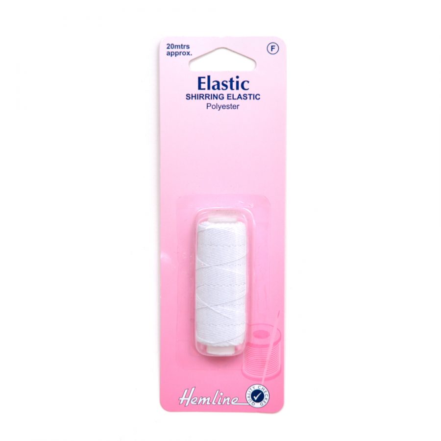 Shirring Elastic - White