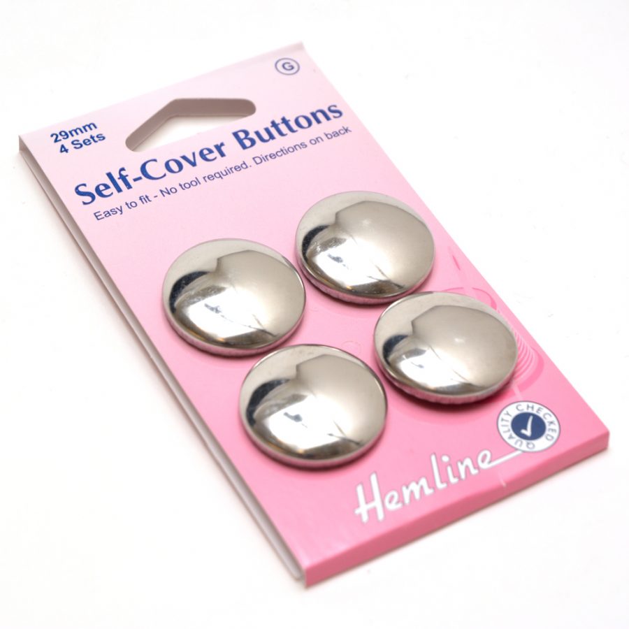 Self Cover Buttons - Metal 29mm